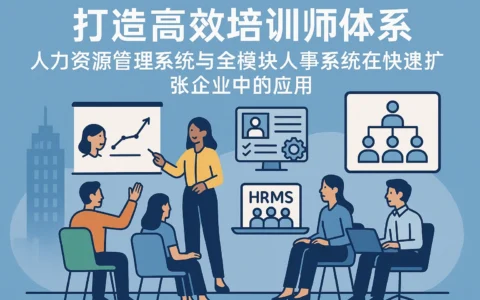打造高效培训师体系：人力资源管理系统与全模块人事系统在快速扩张企业中的应用