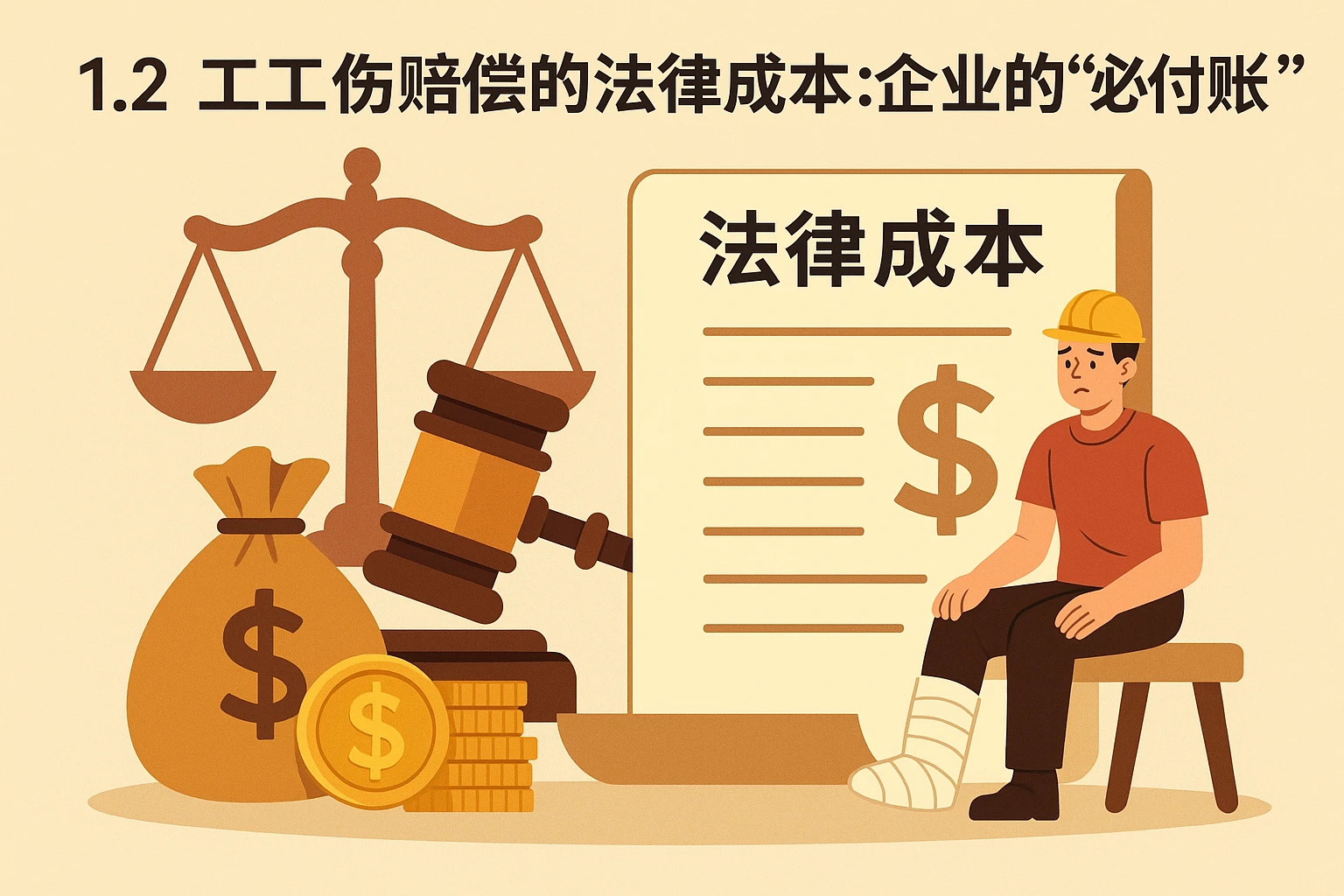 1.2 工伤赔偿的法律成本：企业的“必付账单”