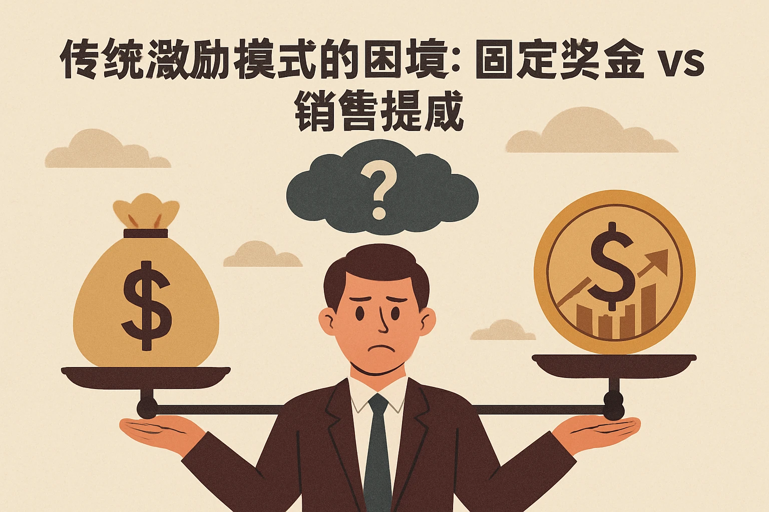 2. 传统激励模式的困境：固定奖金 vs 销售提成的两难