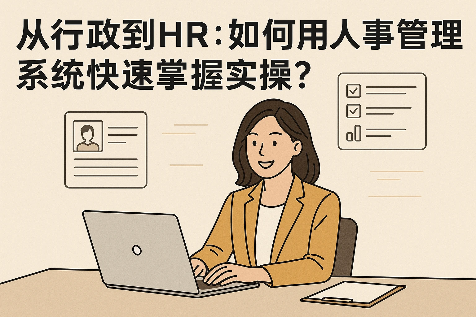 从行政到HR：如何用人事管理系统快速掌握实操？