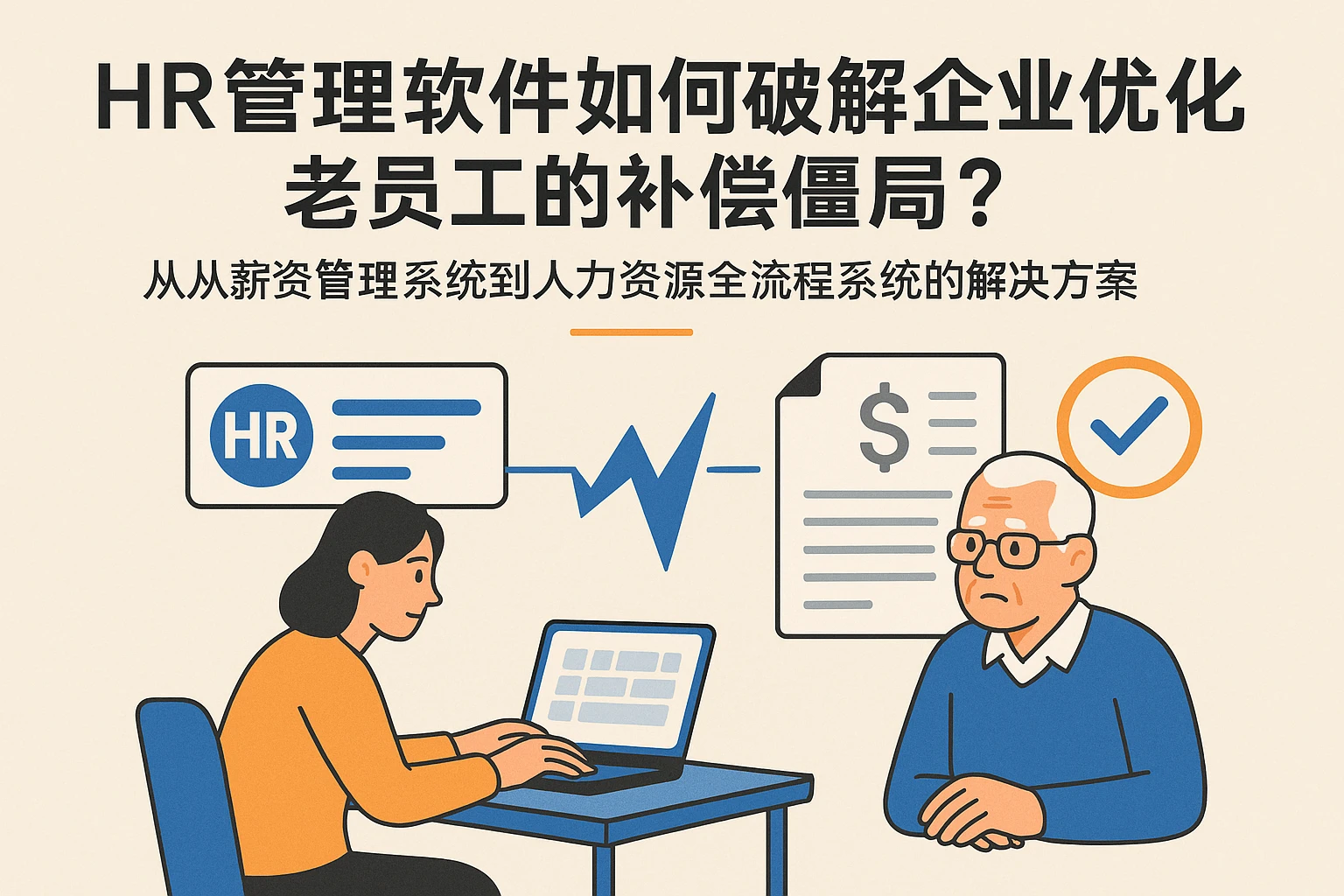 HR管理软件如何破解企业优化老员工的补偿僵局？——从薪资管理系统到人力资源全流程系统的解决方案