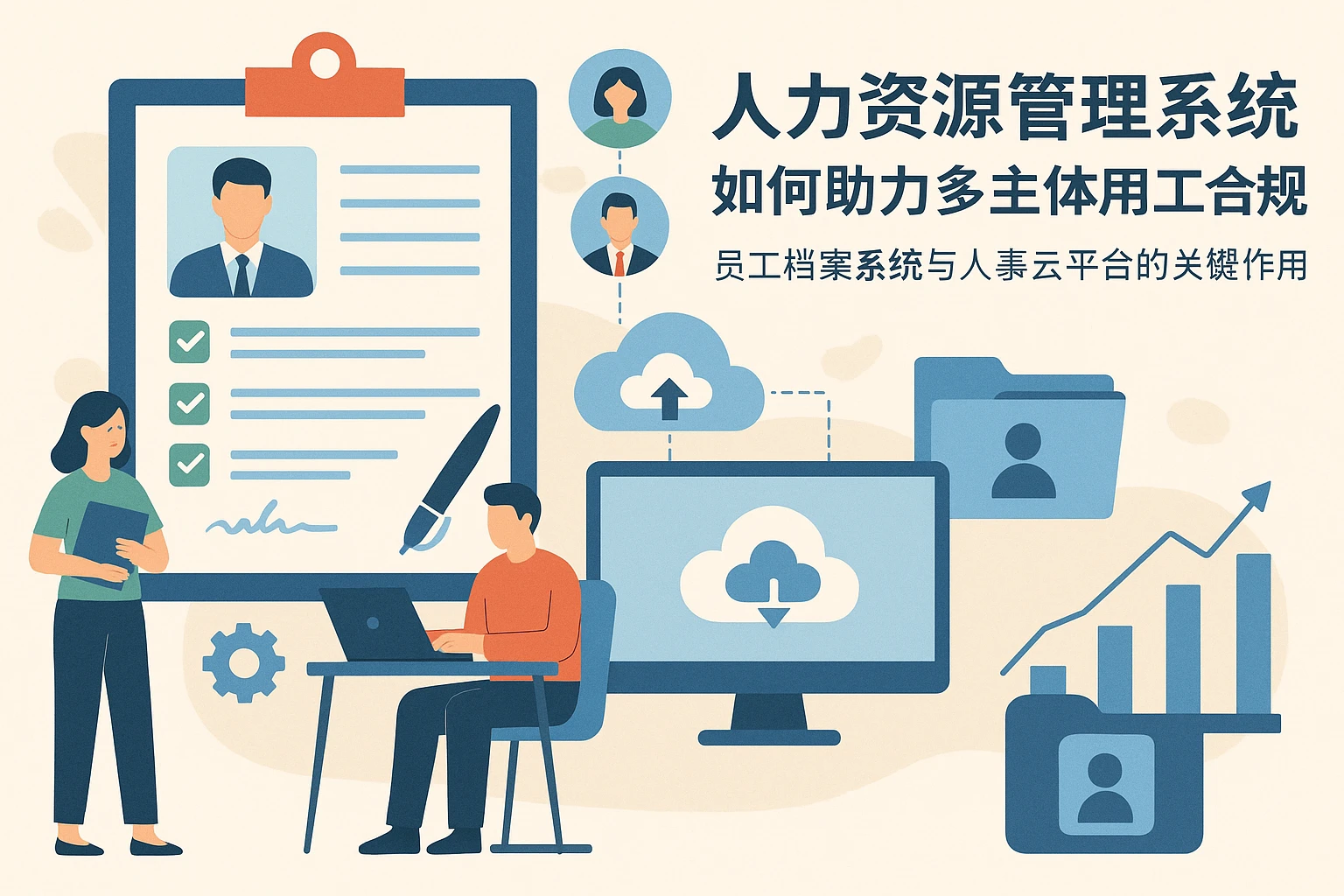 人力资源管理系统如何助力多主体用工合规——员工档案系统与人事云平台的关键作用