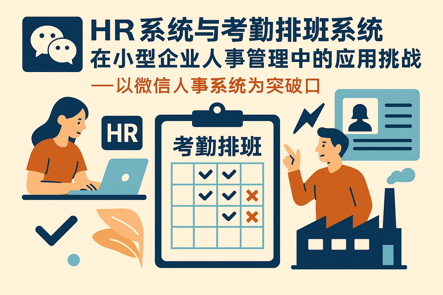 HR系统与考勤排班系统在小型企业人事管理中的应用与挑战——以微信人事系统为突破口