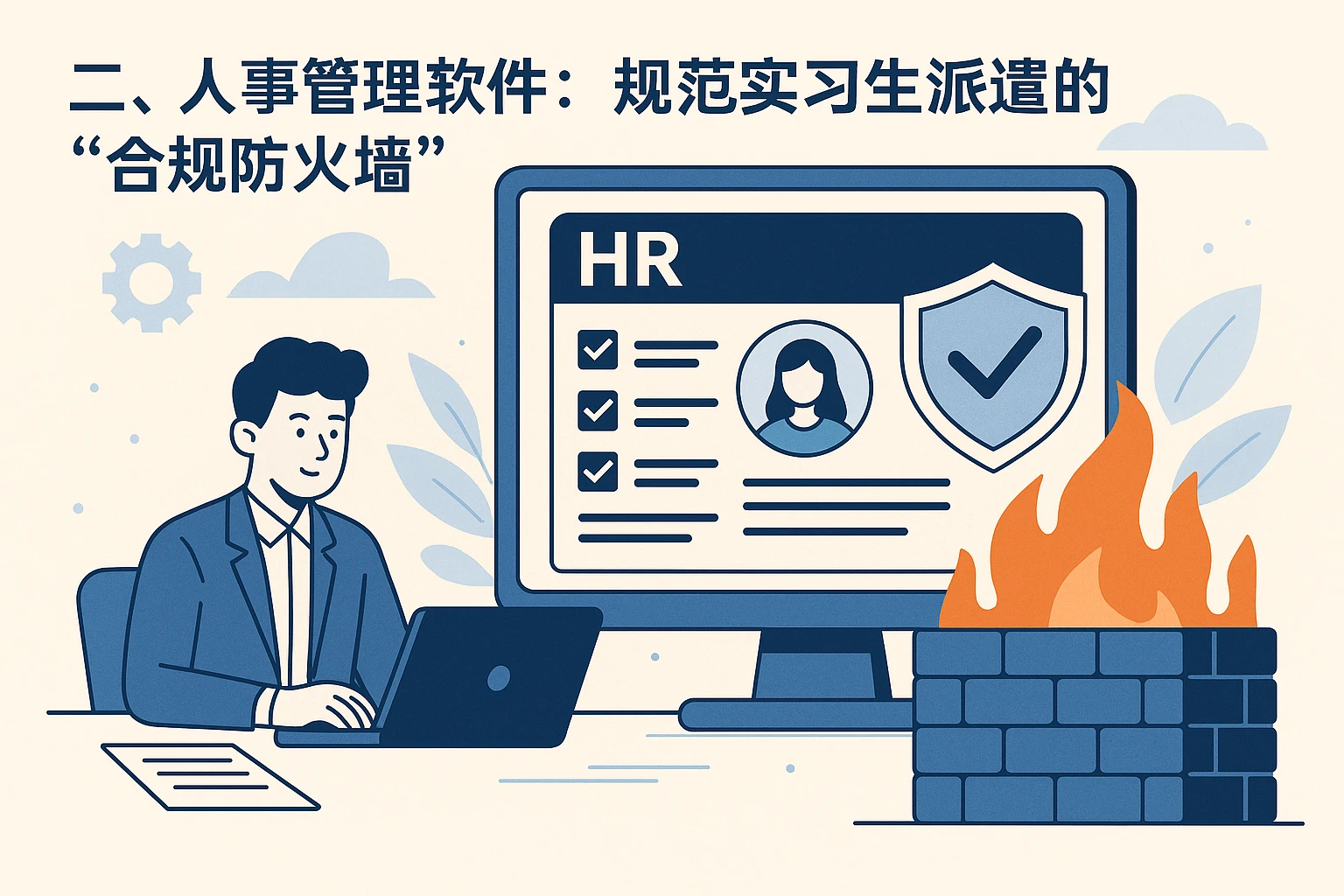 二、人事管理软件：规范实习生派遣的“合规防火墙”