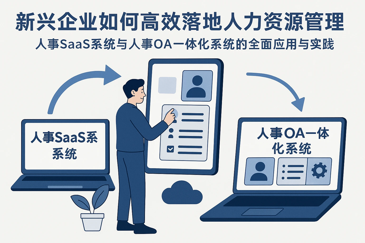 新兴企业如何高效落地人力资源管理系统：人事SaaS系统与人事OA一体化系统的全面应用与实践