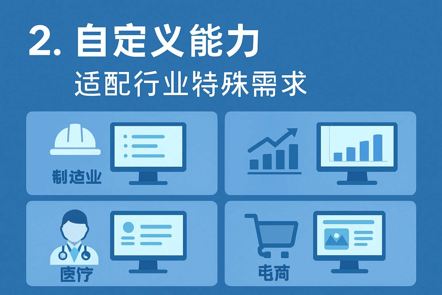 2. 自定义能力：适配行业特殊需求