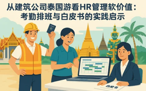 从建筑公司泰国游看HR管理软件价值：考勤排班与白皮书的实践启示