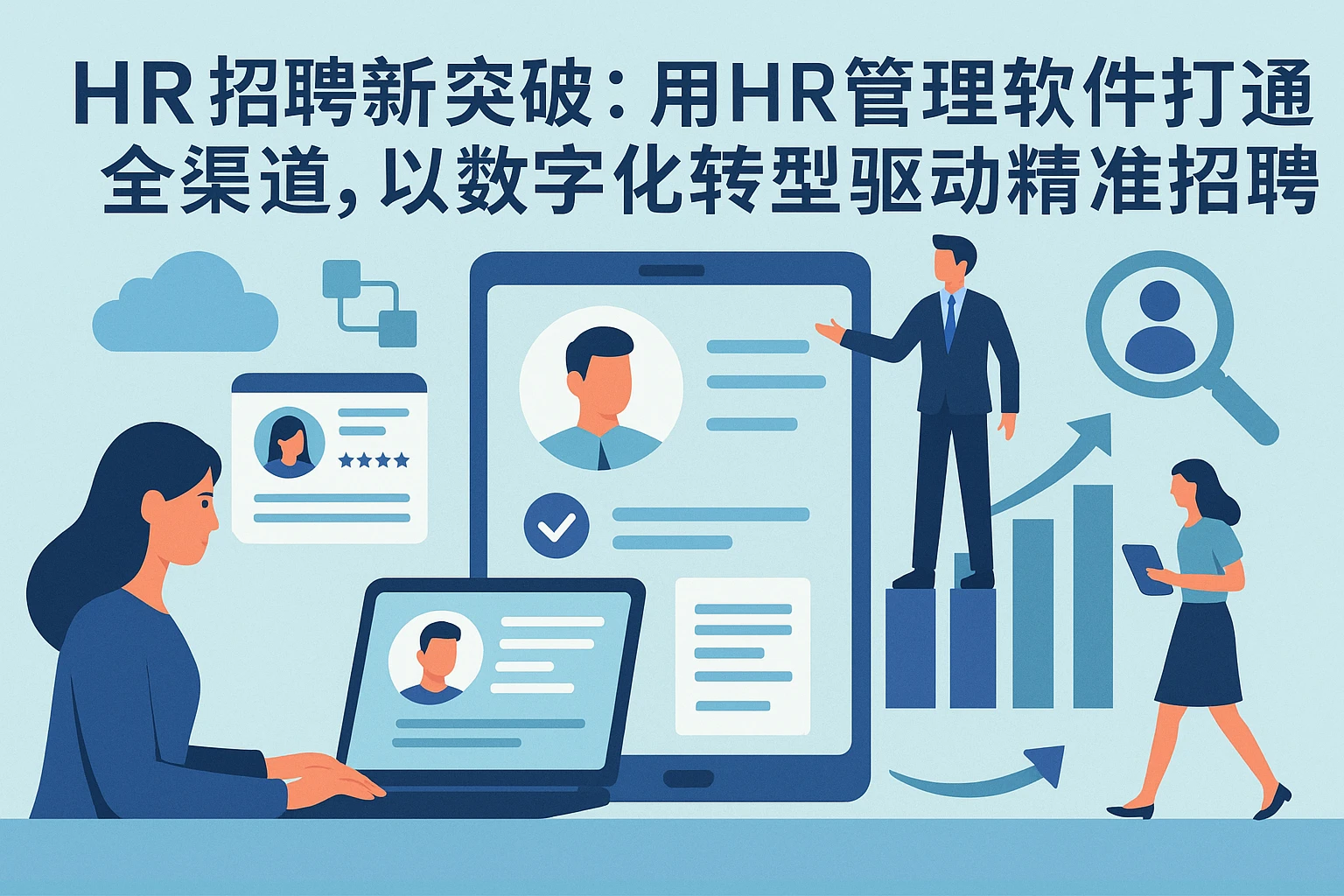 HR招聘新突破：用HR管理软件打通全渠道，以数字化转型驱动精准招聘