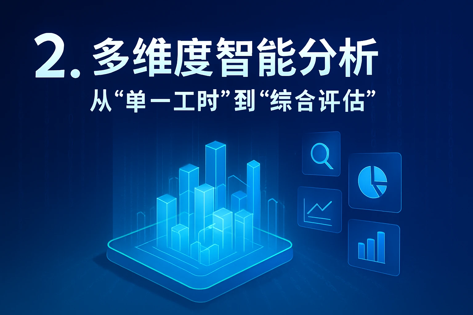 2. 多维度智能分析：从“单一工时”到“综合评估”