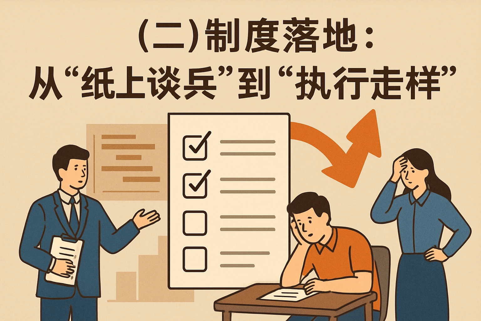 （二）制度落地：从“纸上谈兵”到“执行走样”