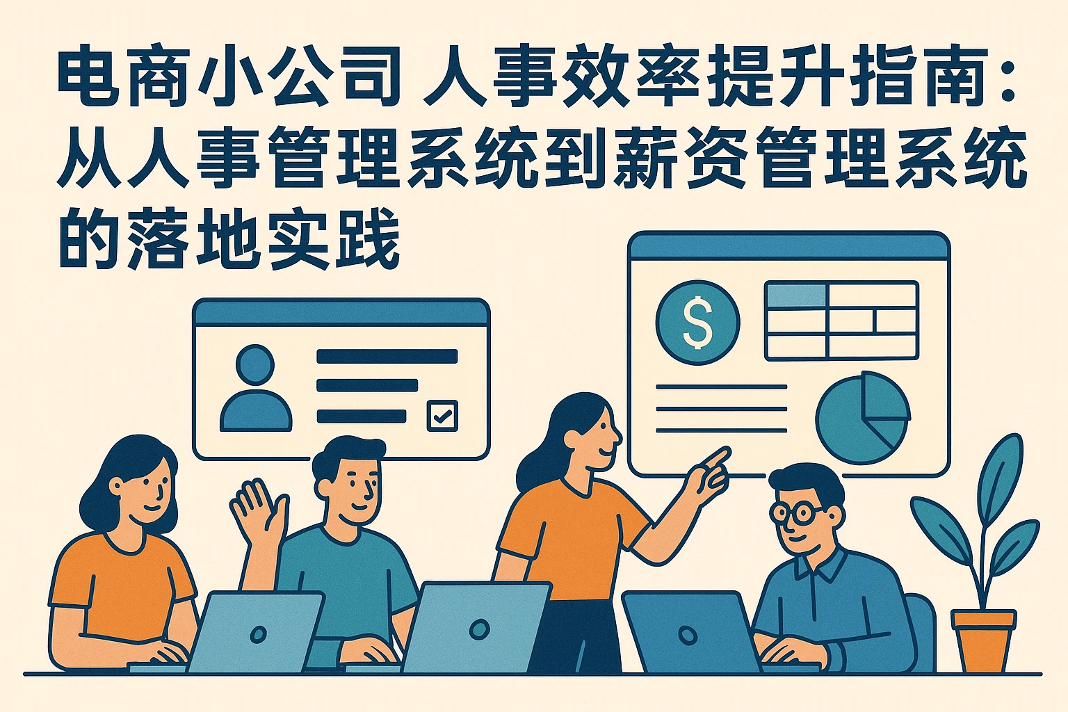 电商小公司人事效率提升指南：从人事管理系统到薪资管理系统的落地实践