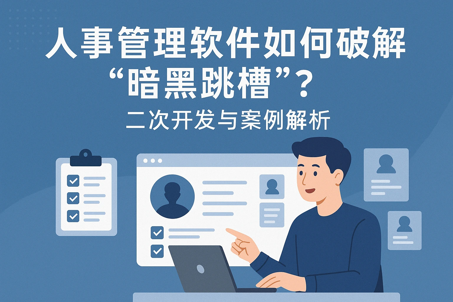 人事管理软件如何破解“暗黑跳槽”？二次开发与案例解析