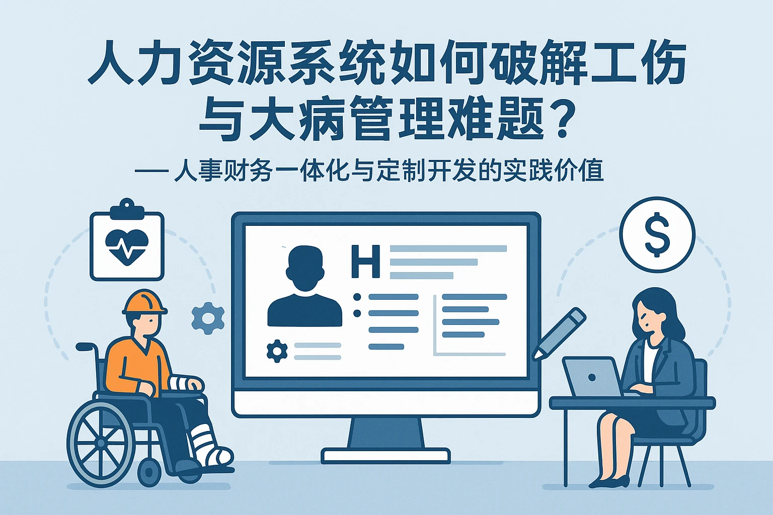 人力资源系统如何破解工伤与大病管理难题?——人事财务一体化与定制开发的实践价值