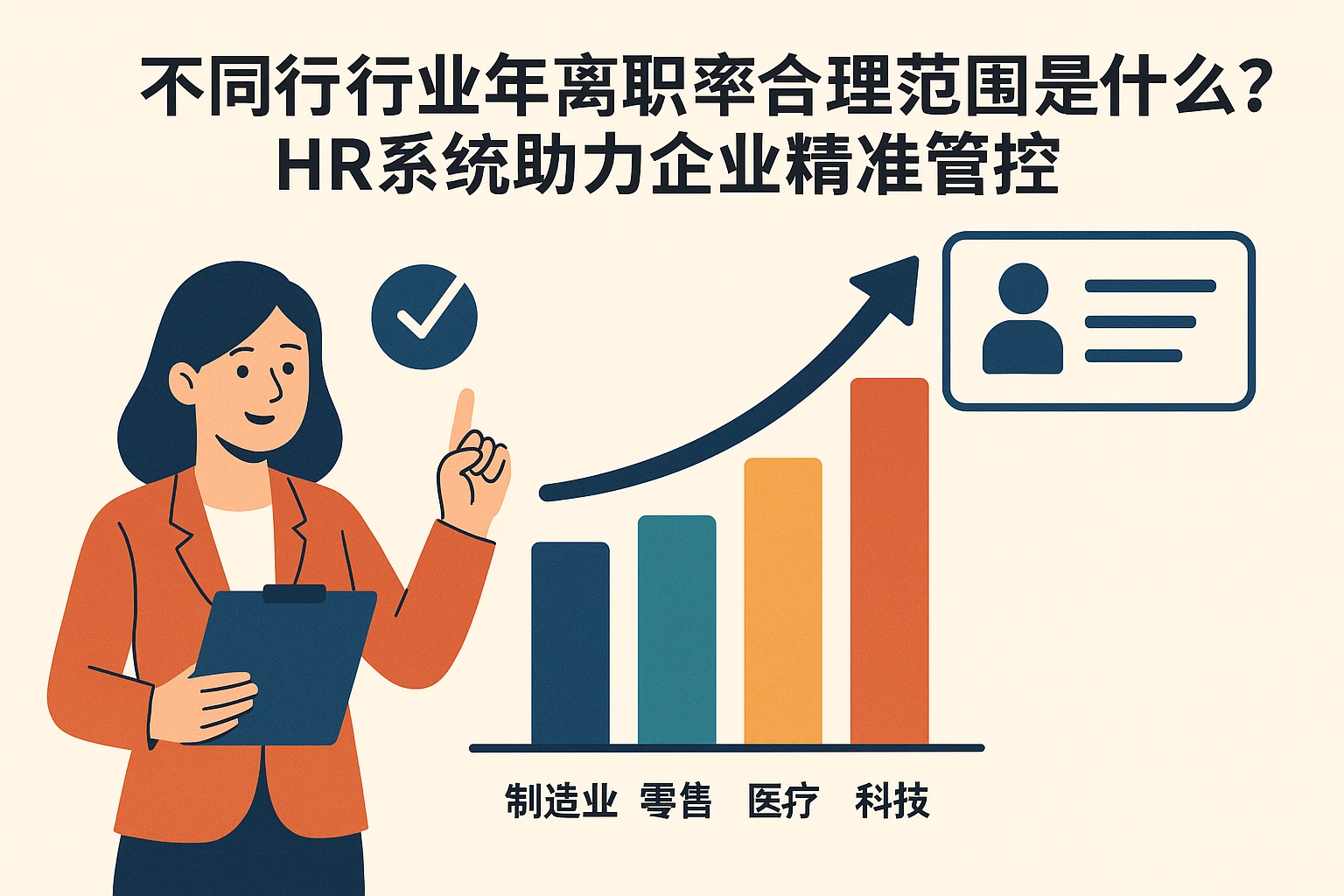 不同行业年离职率合理范围是什么？HR系统助力企业精准管控