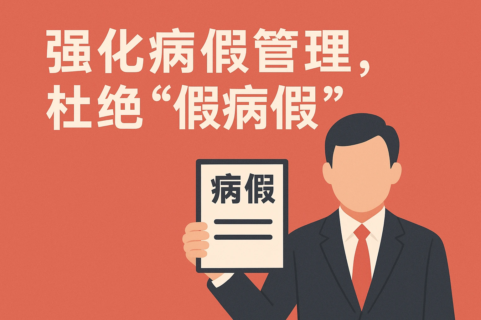 2. 强化病假管理，杜绝“假病假”