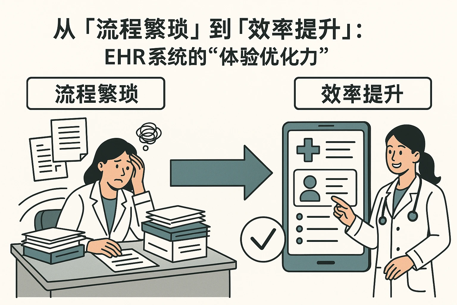 2. 从“流程繁琐”到“效率提升”：EHR系统的“体验优化力”