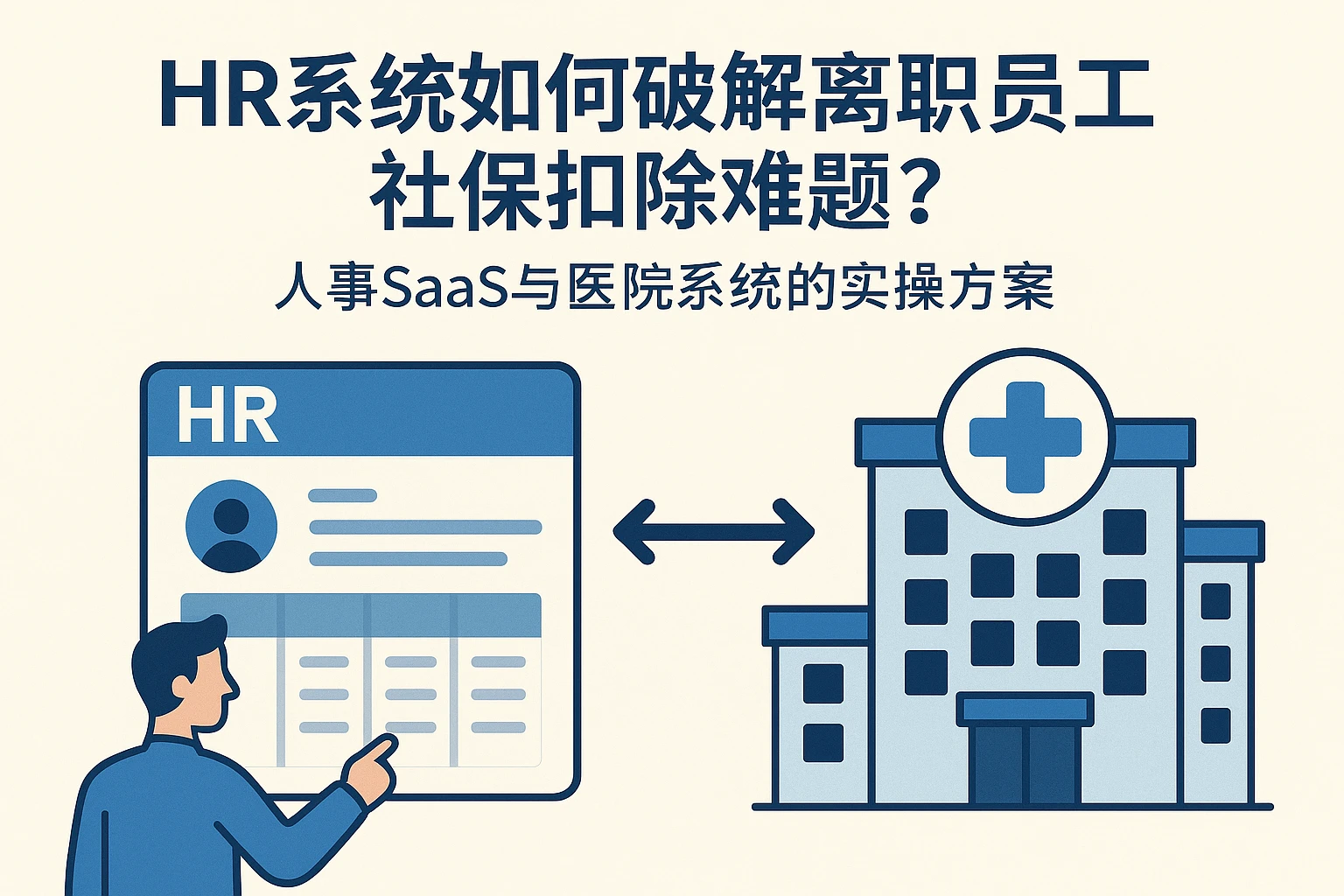 HR系统如何破解离职员工社保扣除难题？人事SaaS与医院系统的实操方案
