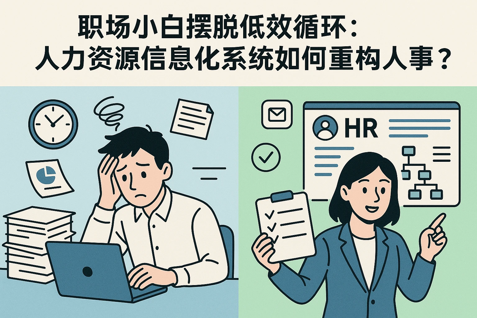 职场小白摆脱低效循环：人力资源信息化系统如何重构人事工作？