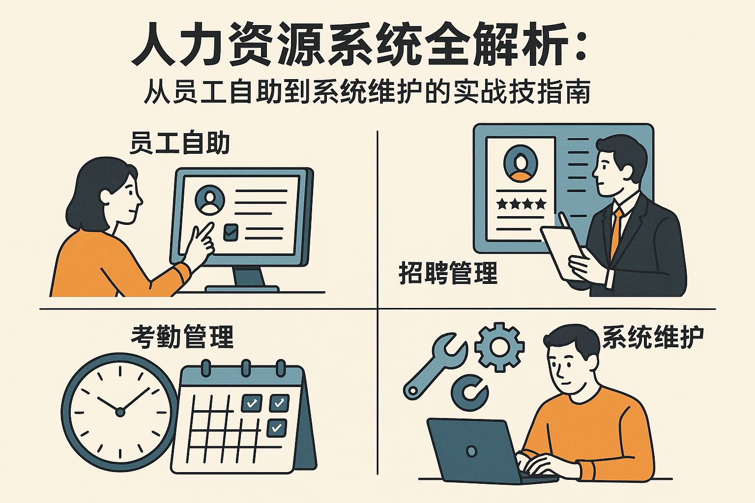 人力资源系统全解析：从员工自助到系统维护的实战指南