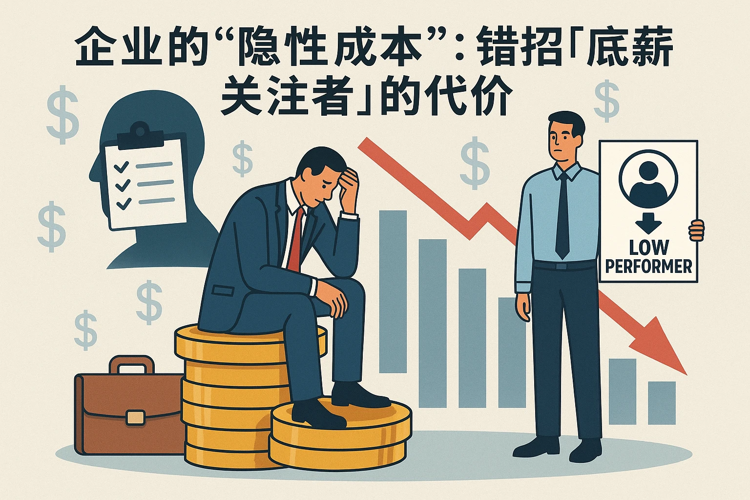 2. 企业的“隐性成本”：错招“底薪关注者”的代价