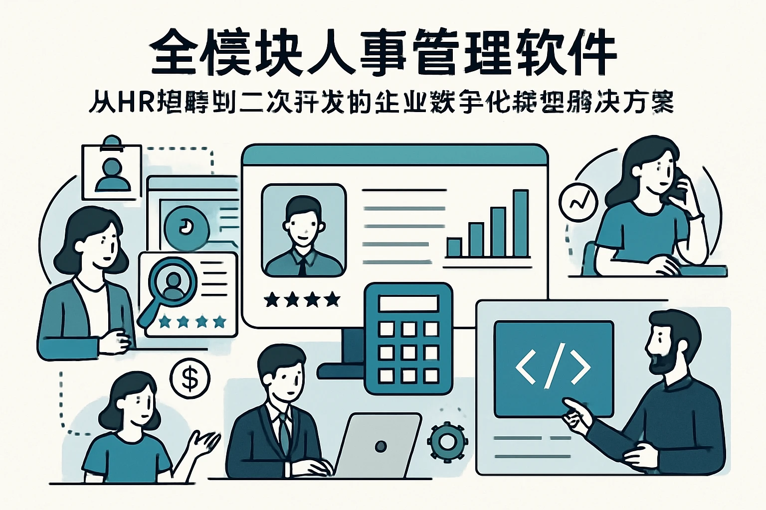全模块人事管理软件：从HR招聘到二次开发的企业数字化转型解决方案