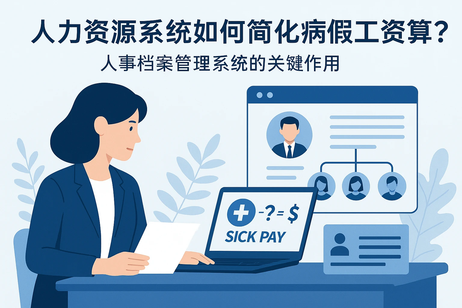 人力资源系统如何简化病假工资结算？人事档案管理系统的关键作用
