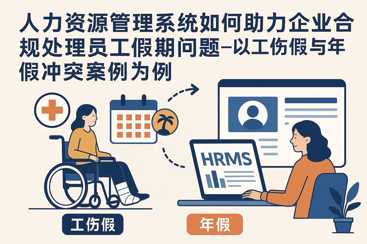人力资源管理系统如何助力企业合规处理员工假期问题——以工伤假与年假冲突案例为例
