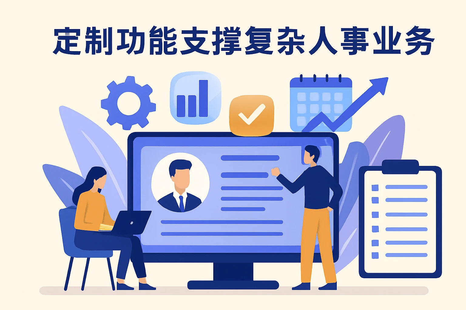 定制功能支撑复杂人事业务