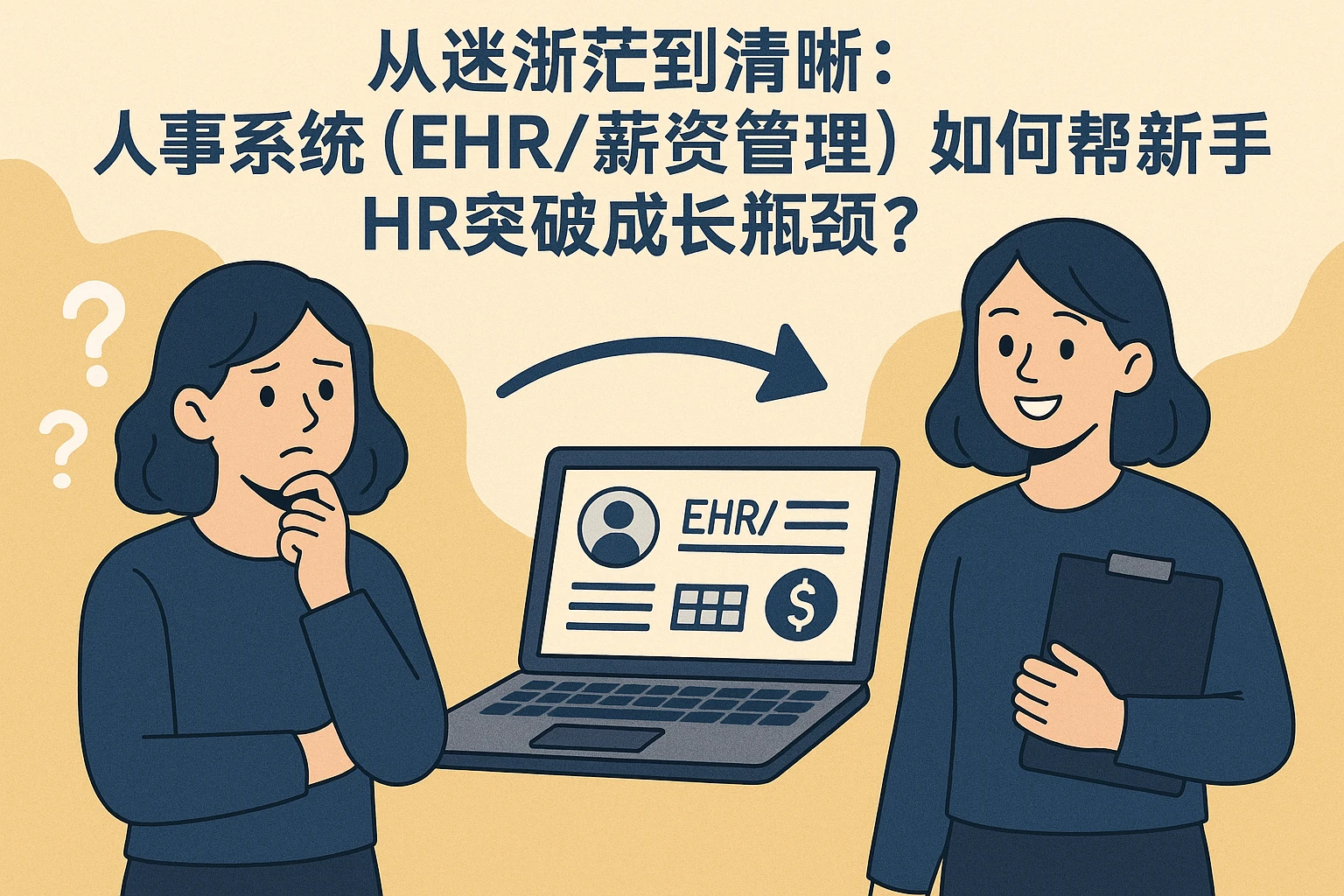 从迷茫到清晰：人事系统（EHR/薪资管理）如何帮新手HR突破成长瓶颈？