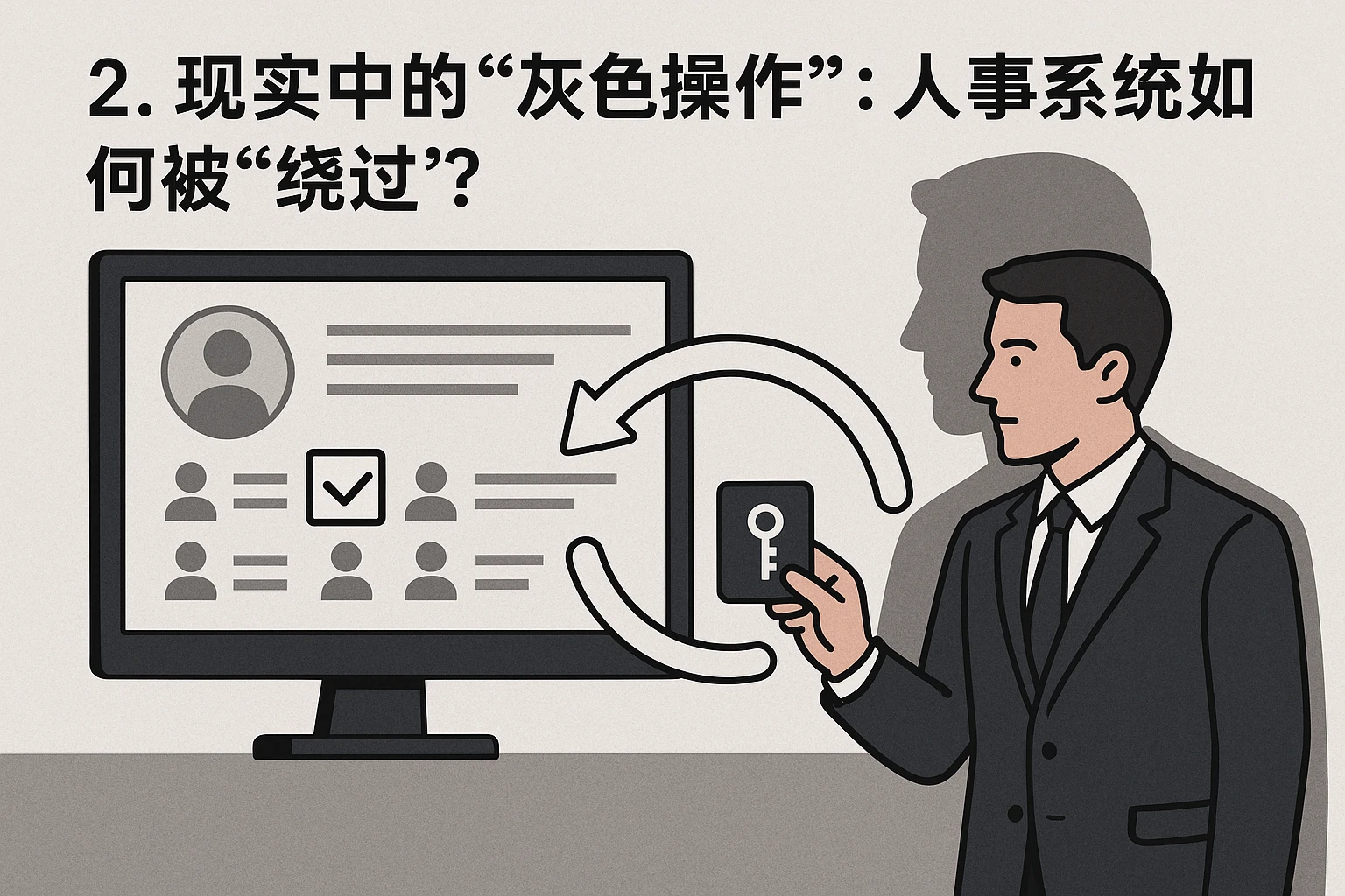 2. 现实中的“灰色操作”：人事系统如何被“绕过”？