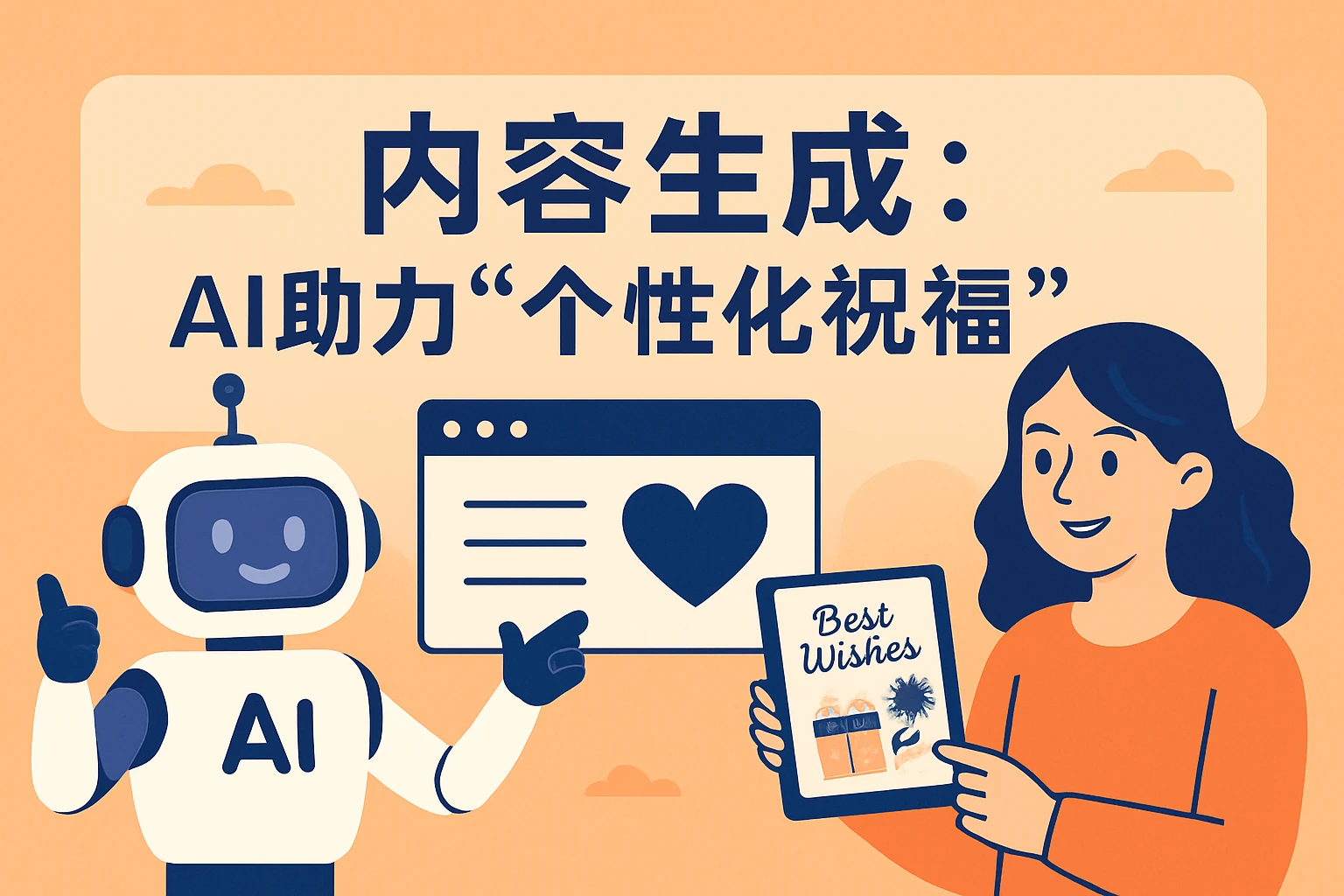 2. 内容生成：AI助力“个性化祝福”