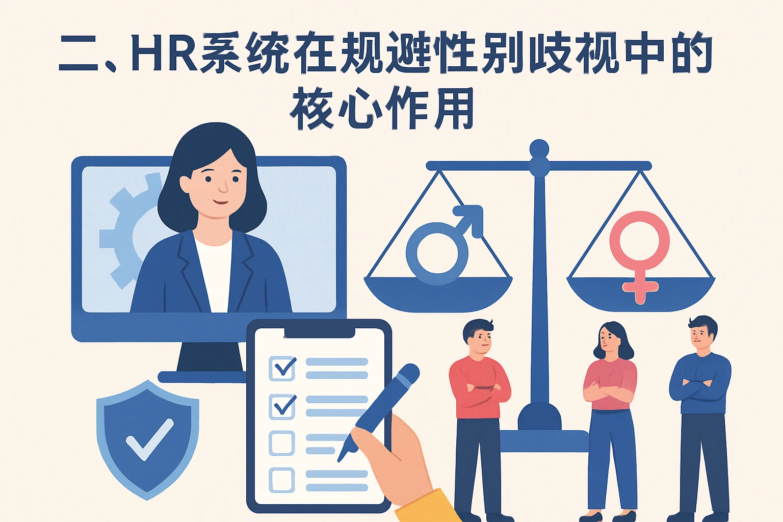 二、HR系统在规避性别歧视中的核心作用