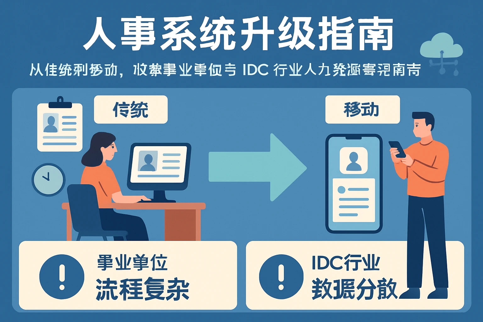 人事系统升级指南：从传统到移动，破解事业单位与IDC行业人力资源管理痛点