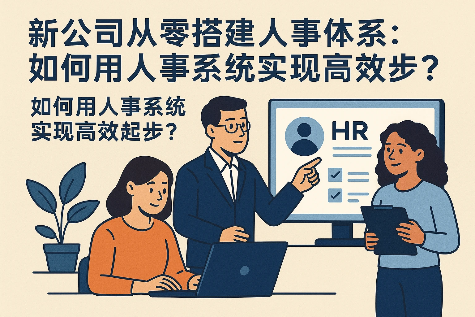 新公司从零搭建人事体系：如何用人事系统实现高效起步？