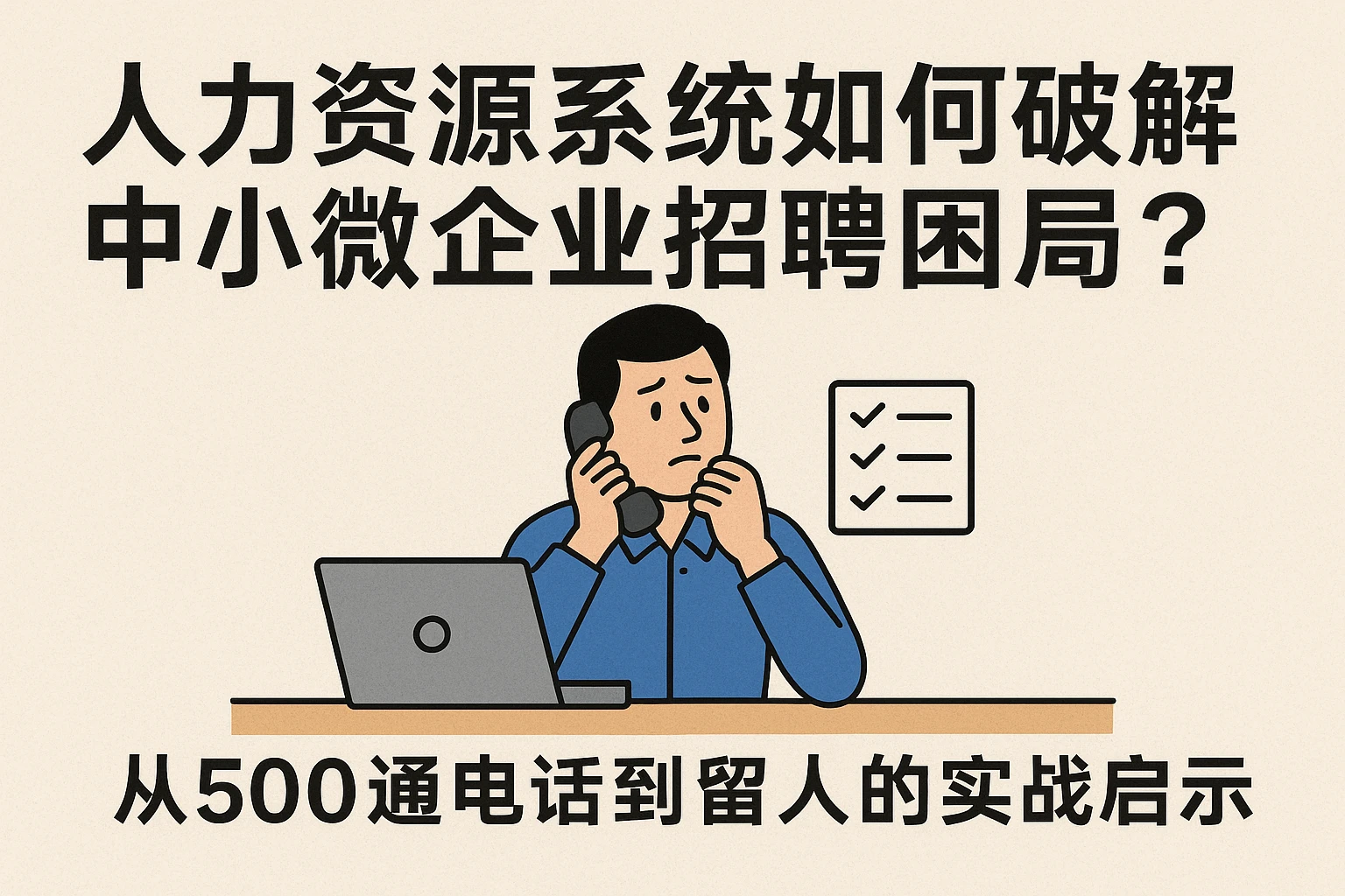 人力资源系统如何破解中小微企业招聘困局？从500通电话到留人的实战启示