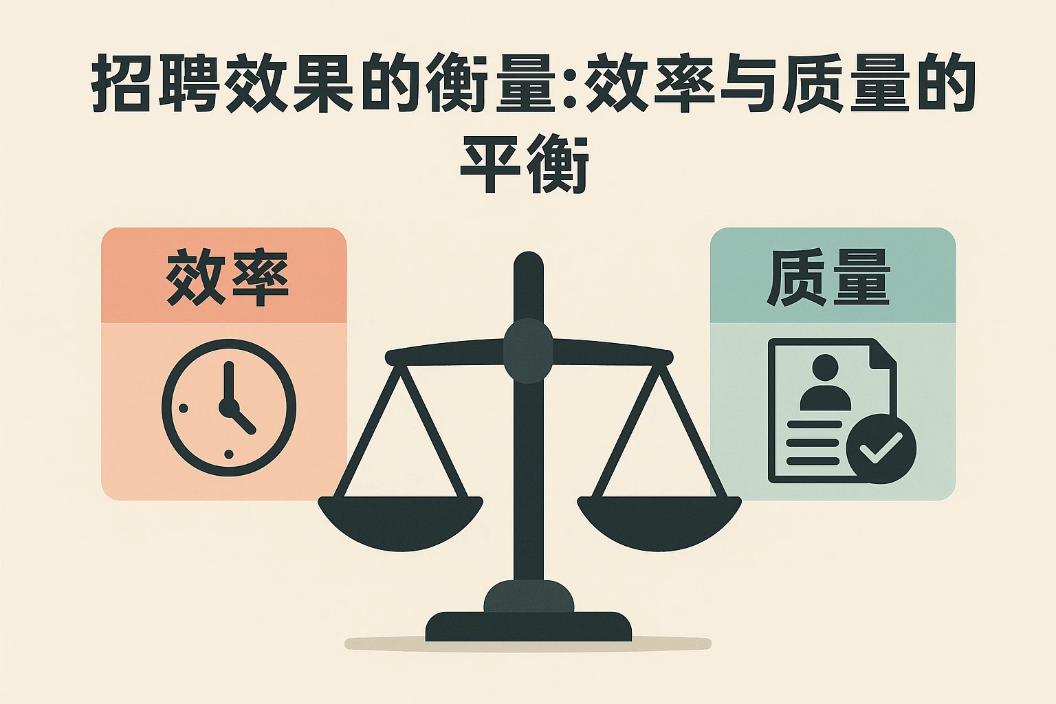 招聘效果的衡量：效率与质量的平衡