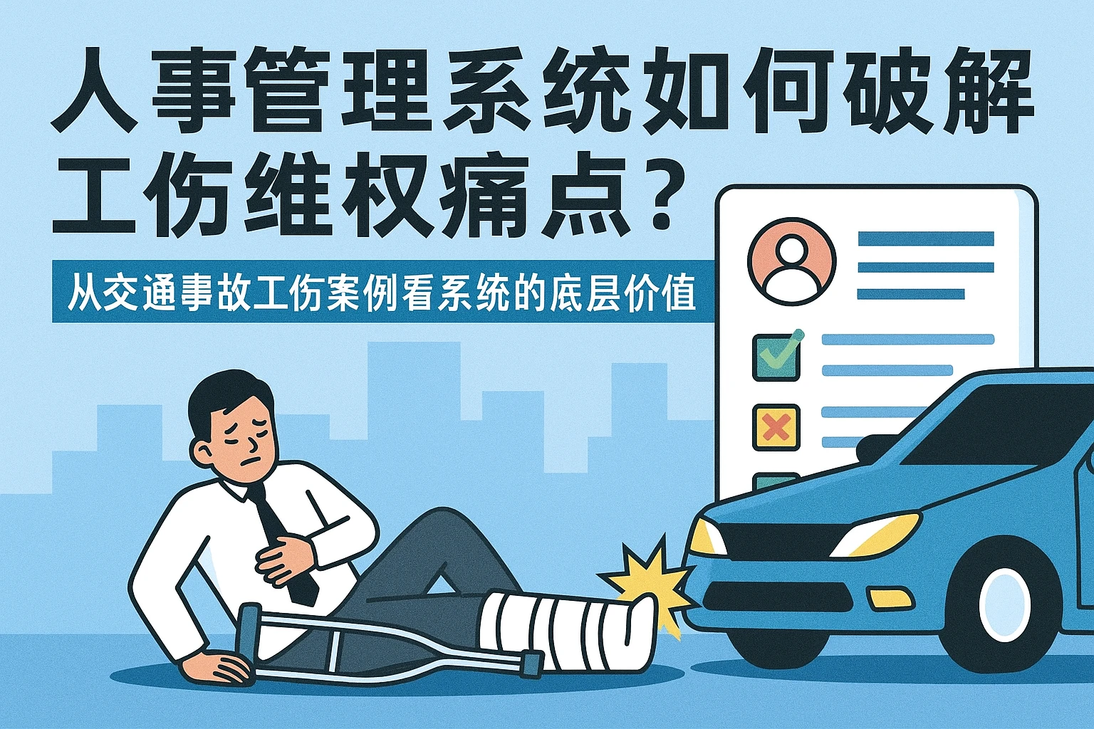 人事管理系统如何破解工伤维权痛点？从交通事故工伤案例看系统的底层价值