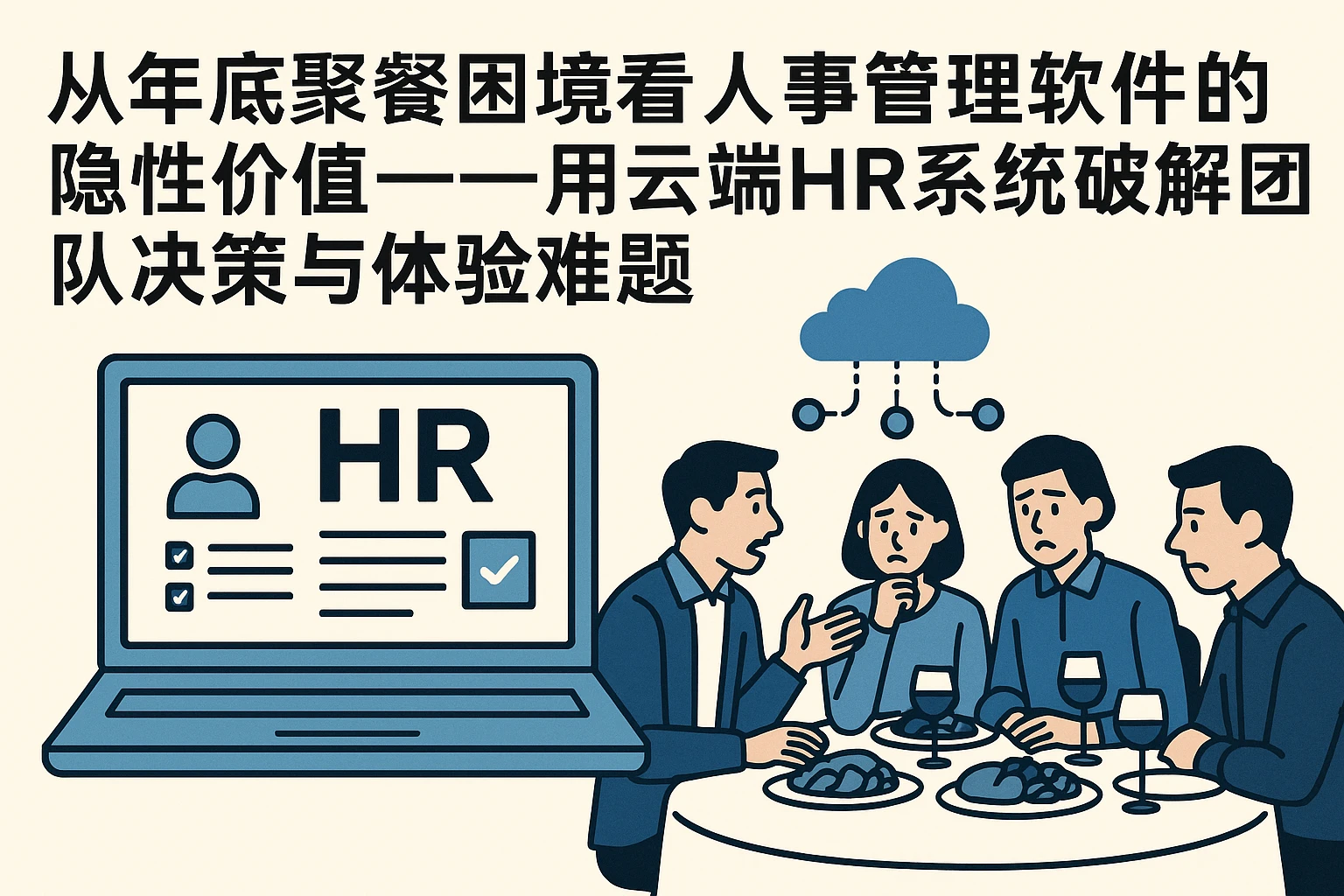 从年底聚餐困境看人事管理软件的隐性价值——用云端HR系统破解团队决策与体验难题