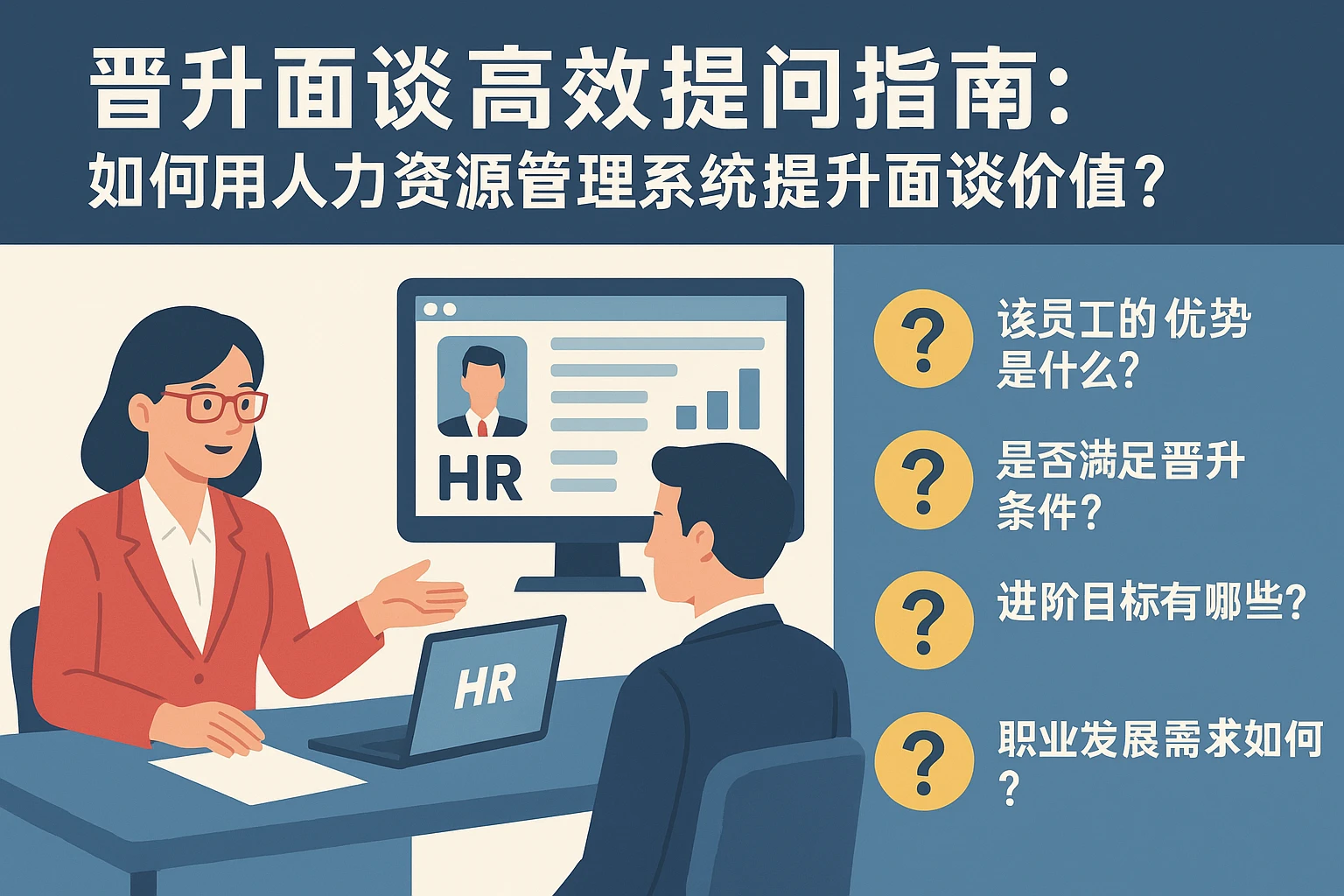 晋升面谈高效提问指南：如何用人力资源管理系统提升面谈价值？