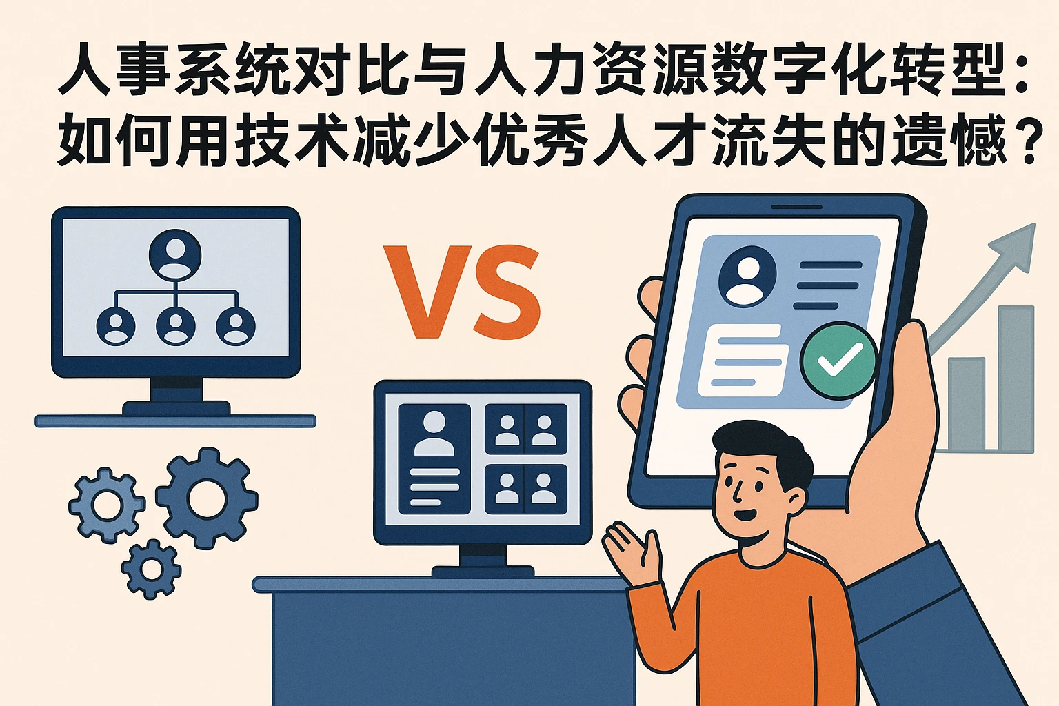 人事系统对比与人力资源数字化转型：如何用技术减少优秀人才流失的遗憾？