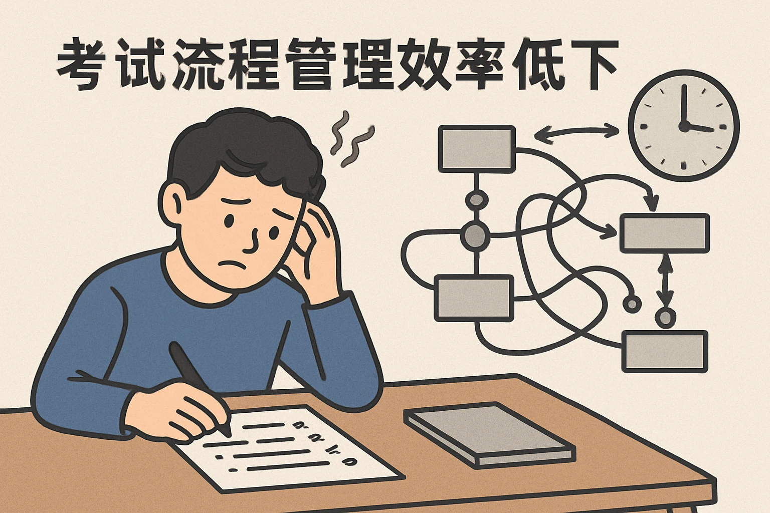 2. 考试流程管理效率低下