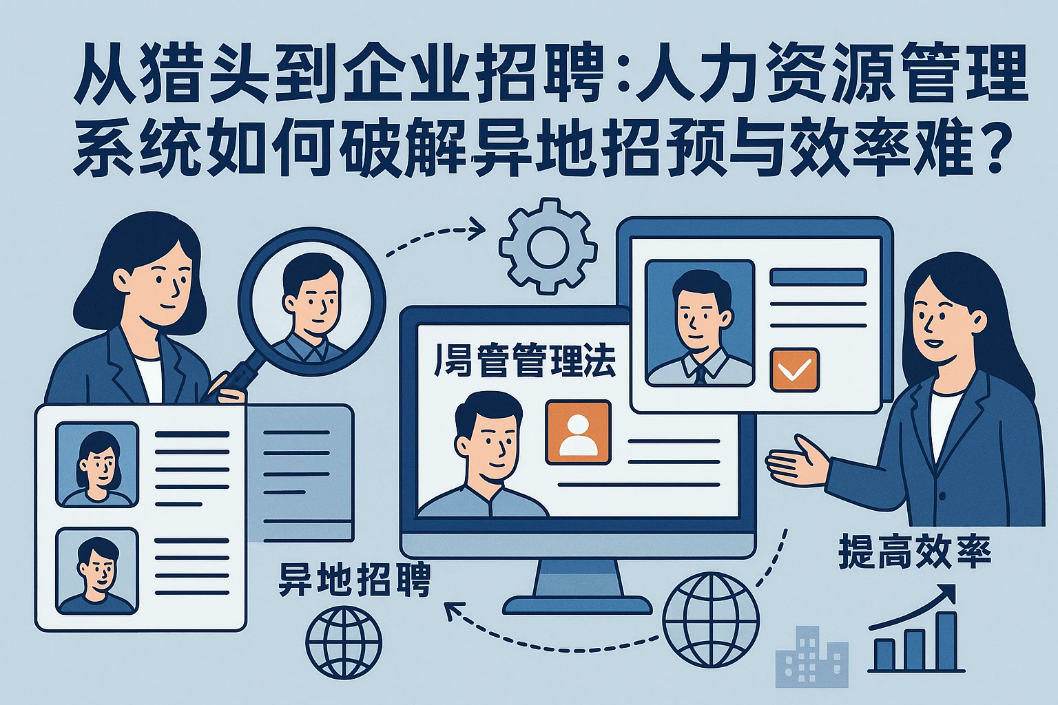 从猎头到企业招聘：人力资源管理系统如何破解异地招聘与效率难题？