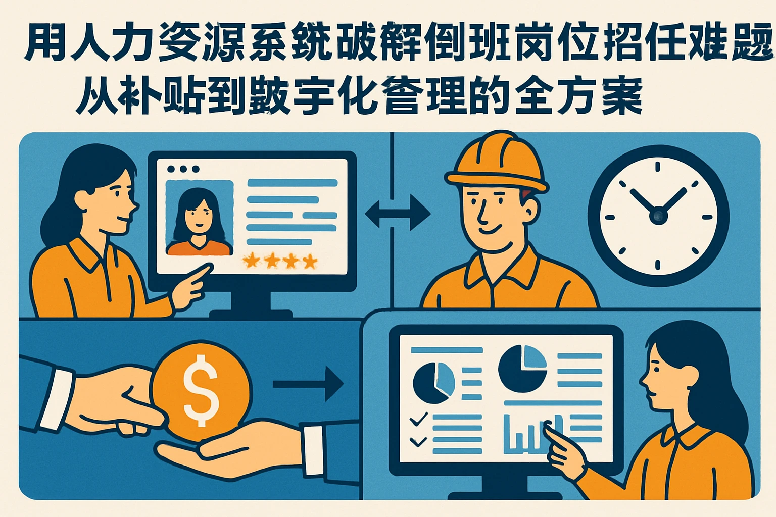 用人力资源系统破解倒班岗位招聘留任难题：从补贴到数字化管理的全方案
