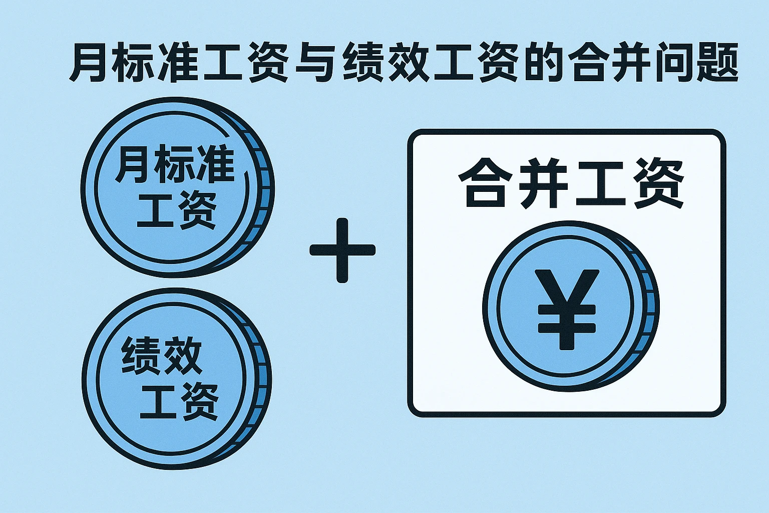 月标准工资与绩效工资的合并问题