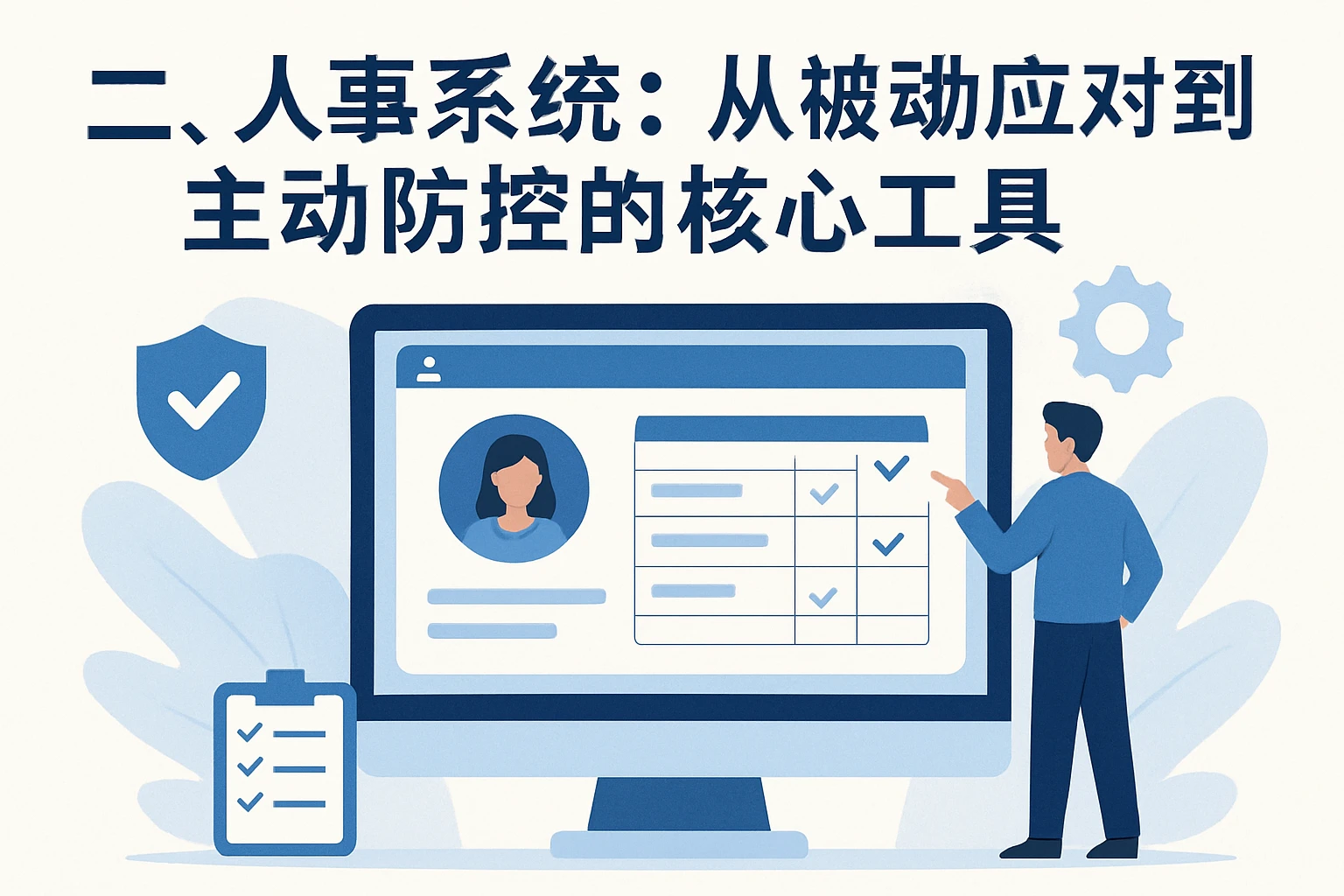 二、人事系统:从被动应对到主动防控的核心工具