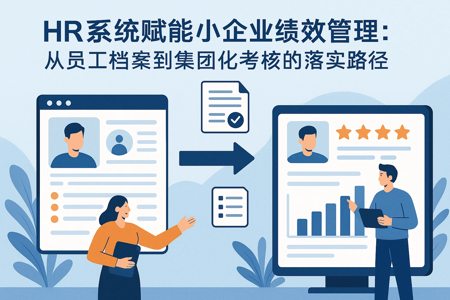 HR系统赋能小企业绩效管理：从员工档案到集团化考核的落地路径