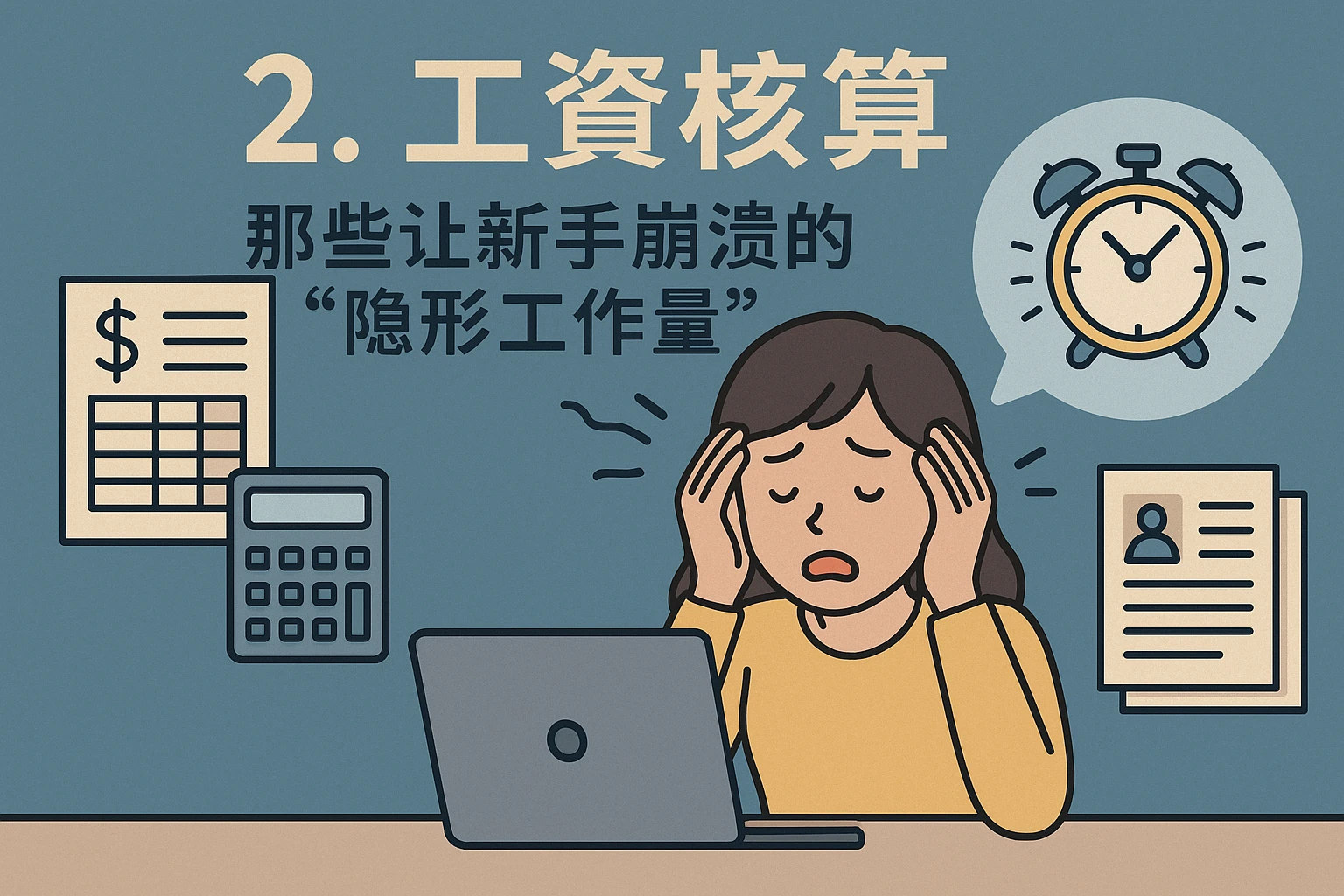 2. 工资核算：那些让新手崩溃的“隐形工作量”