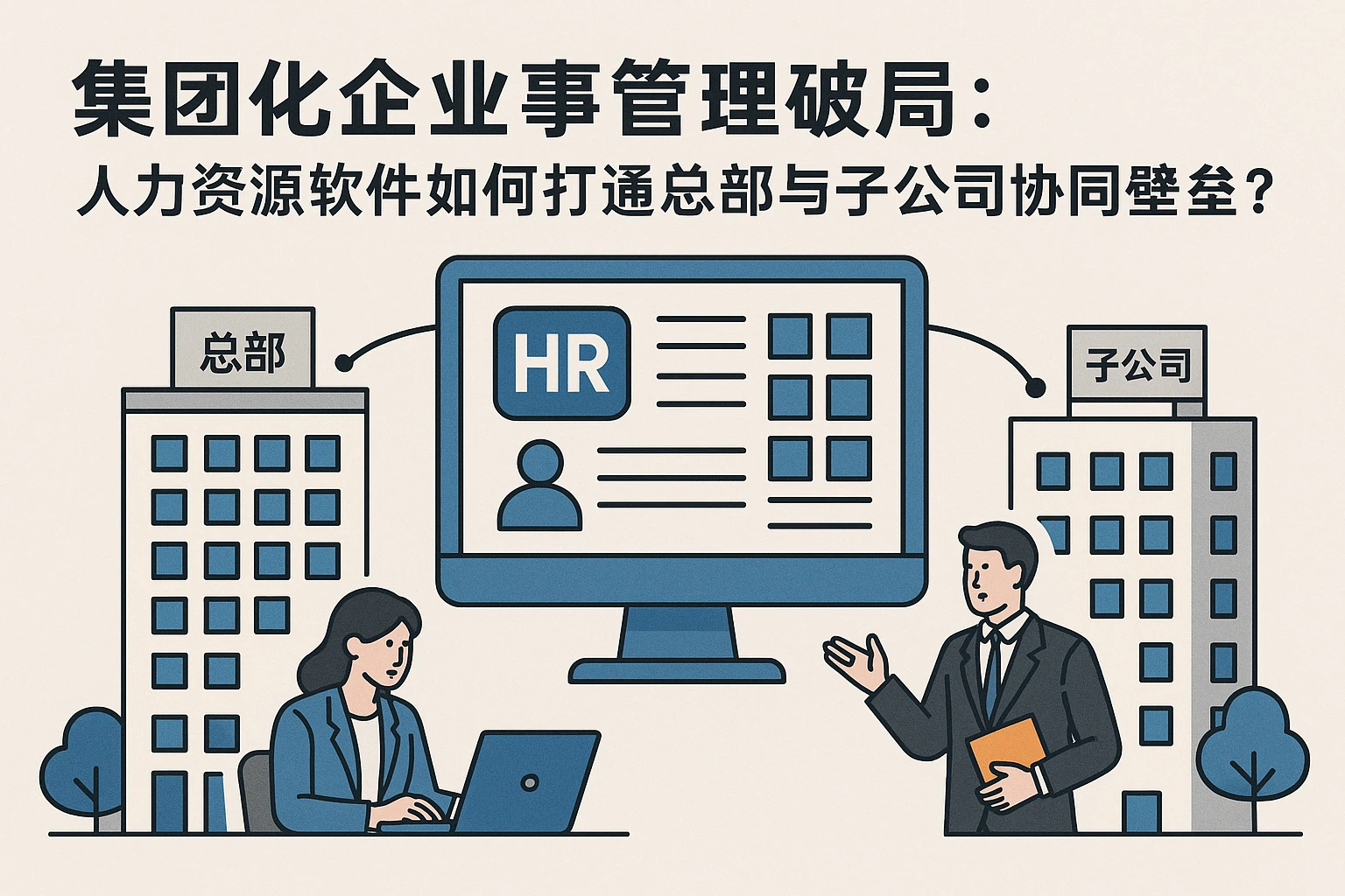 集团化企业人事管理破局：人力资源软件如何打通总部与子公司协同壁垒？