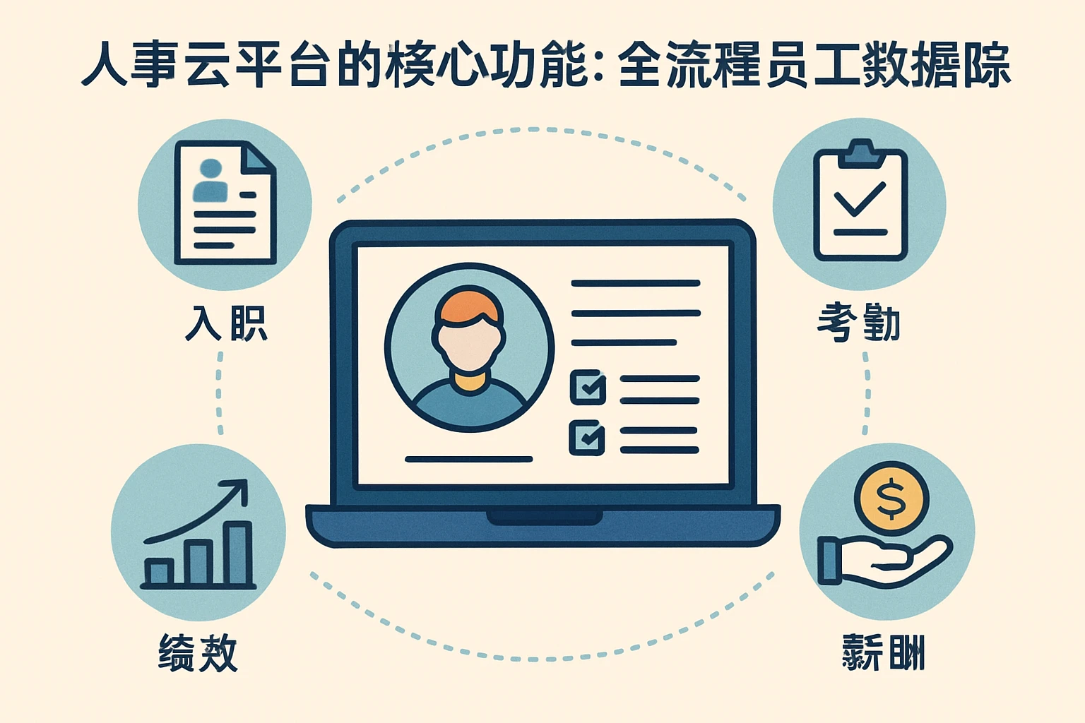 1. 人事云平台的核心功能：全流程员工数据追踪
