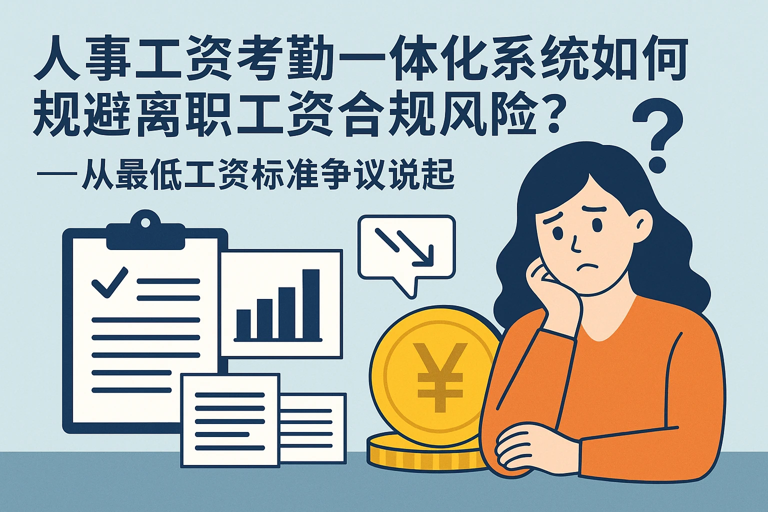 人事工资考勤一体化系统如何规避离职工资合规风险？——从最低工资标准争议说起